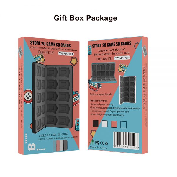 Magnetic Switch 2 Game Card Case 20 Slots - Portable Travel Organizer with Shockproof Protection Waterproof Design - Image 7
