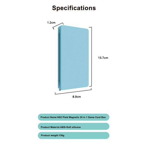 Magnetic Switch 2 Game Card Case 20 Slots - Portable Travel Organizer with Shockproof Protection Waterproof Design - Image 8