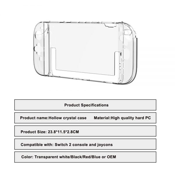 Newly Wholesale Slim Clear Protective Shell for Switch 2 Anti-Scratch and Dockable - Image 8
