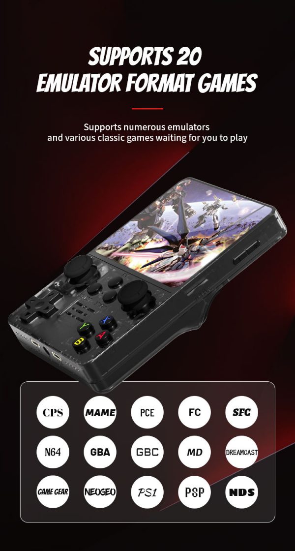 R35S Linux Retro Handheld Gaming Console with 15000 Games Wi-Fi Communication Built-In Battery - Image 4