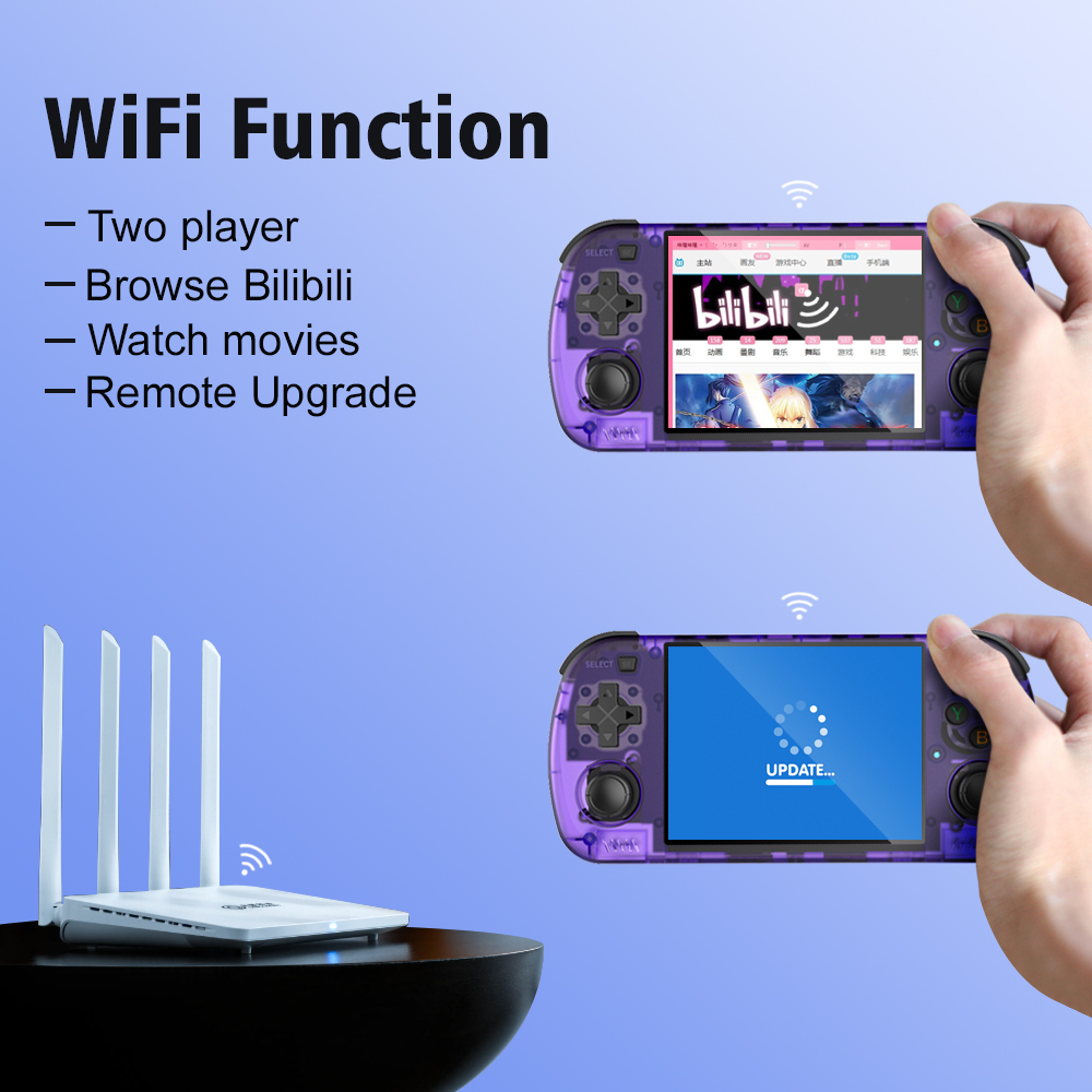 Newly R45H Handheld Retro Game Console 64GB/128GB 4.2Inch HD Screen Portable Pocket Video Player - Image 6