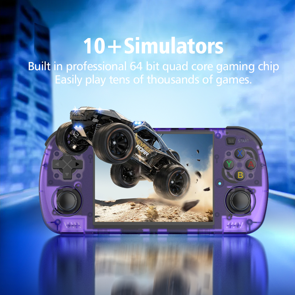 Newly R45H Handheld Retro Game Console 64GB/128GB 4.2Inch HD Screen Portable Pocket Video Player - Image 7