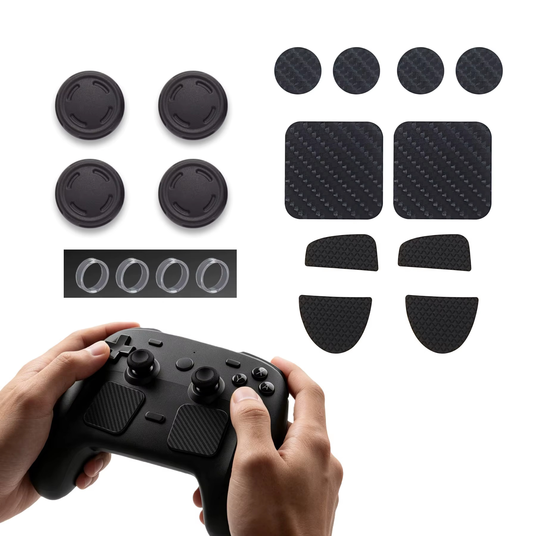 For Steam Controller 2 Joystick Protection Set 18-in-1 Silicone Stickers with RL Design - Image 2