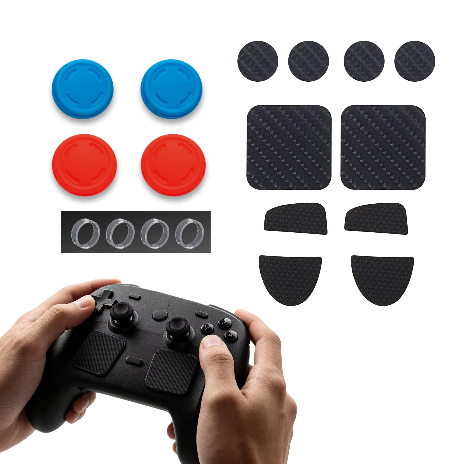 For Steam Controller 2 Joystick Protection Set 18-in-1 Silicone Stickers with RL Design - Image 7