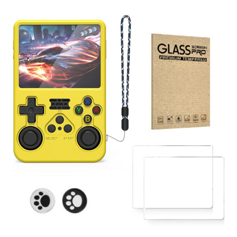 R36S Silicone Protective Cover Accessory Kit with Screen Protector and Joystick Thumb Grip Caps - Image 5