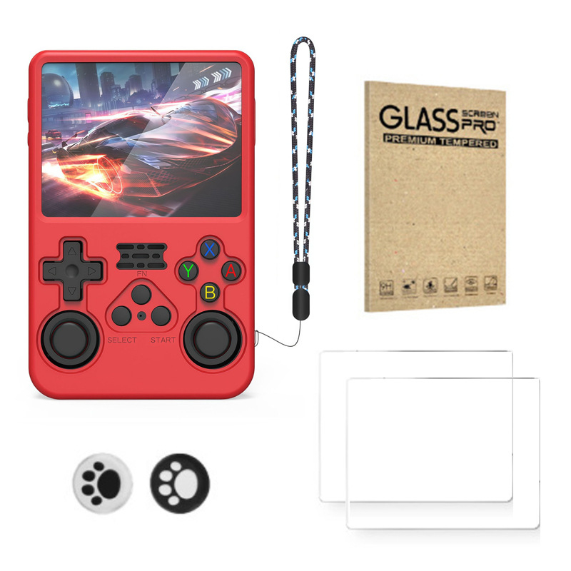 R36S Silicone Protective Cover Accessory Kit with Screen Protector and Joystick Thumb Grip Caps - Image 6