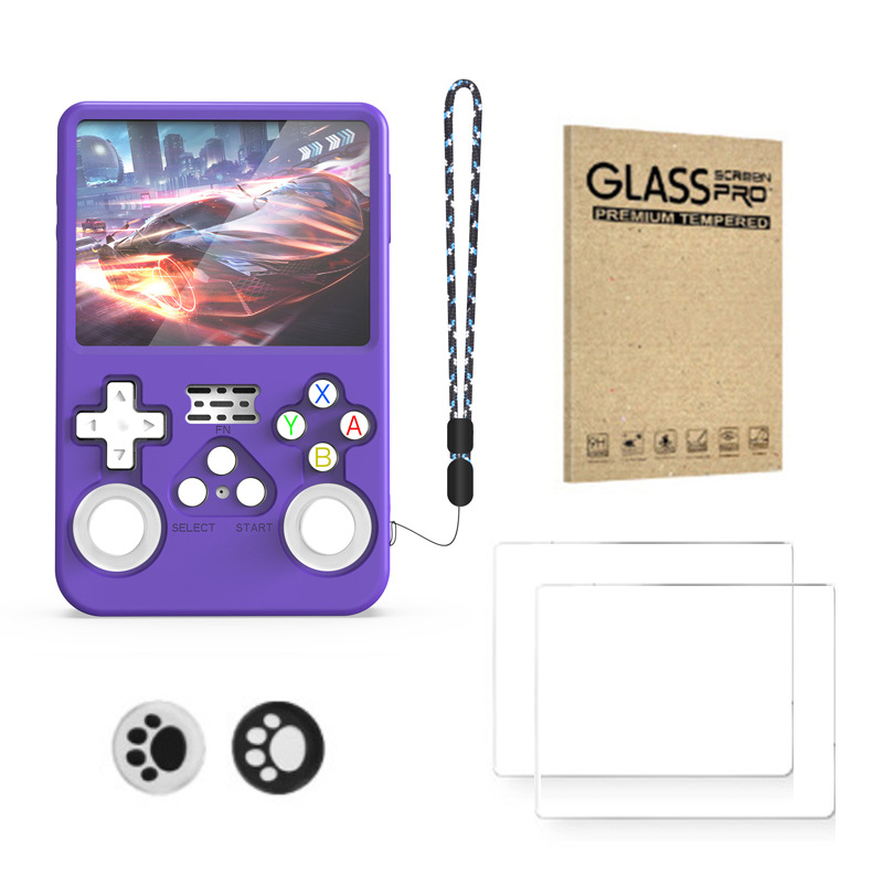 R36S Silicone Protective Cover Accessory Kit with Screen Protector and Joystick Thumb Grip Caps - Image 7