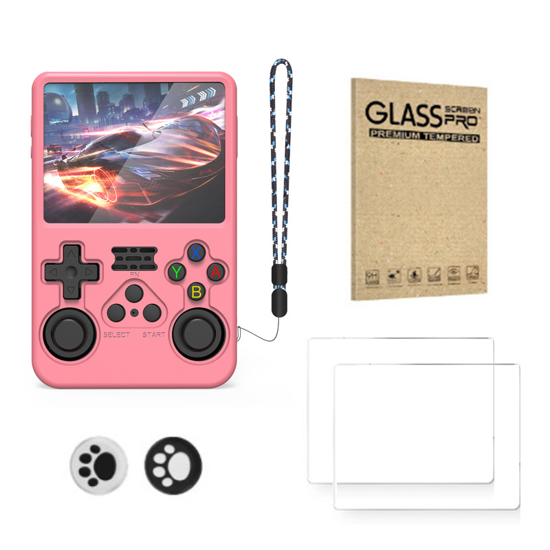 R36S Silicone Protective Cover Accessory Kit with Screen Protector and Joystick Thumb Grip Caps - Image 4