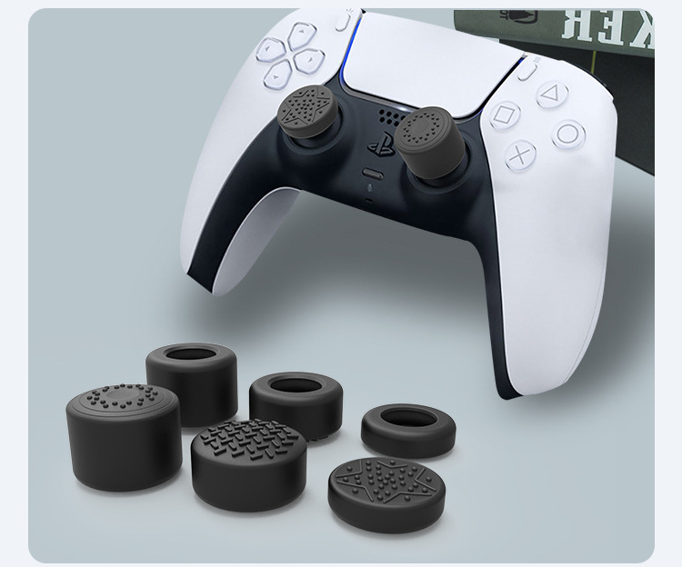 Steam Controller 2 Silicone Thumb Grip Caps 6 Pack High Low Rise Analog Stick Covers - Image 4